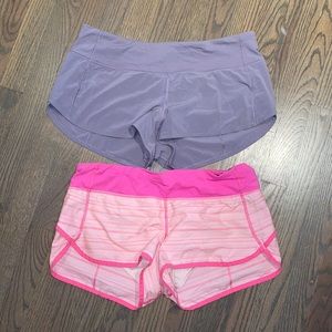 Lululemon set of shorts